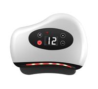 Electric Foot Massager - Adjustable Body Vibration Tool | Heated Massage Scraper With Red Light | 12 Level For Leg Back Arm Face Home Daily Travel Spa Men Women Muscle Recovery Indoors