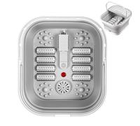 Electric Foot Soak Bowl, Heating Function Folding Foot Tub with Warming and Massaging, 450W Red Light Daily Relaxation, Compact and Portable Design, for Home Spa, Comforting