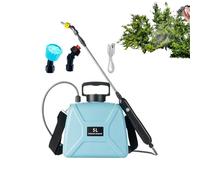 Electric Garden Sprayer, 5L Backpack Sprayer, 23.62x33.86 inches Adjustable Mist Nozzles, Telescopic Wand, Shoulder Strap Included, Ideal for Outdoor Plant Care, Pool Yard Maintenance, Car Detailing
