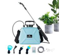 Electric Garden Sprayer - Portable Sprayer with Strap | 1x Handheld Garden Water Sprayeer | Rechargeable Watering Can | 5L Large Capacity Plant Mister for Patio, Yard, Lawn, Outdoor Plants