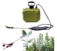 Electric Garden Sprayer, Rechargeable Landscape Mister, High-Pressure Fertilizer Dispenser, Adjustable Spray Nozzle Design, for Lawn Care, Patio, Greenhouse, Farming Irrigation, 26cm Blue Green