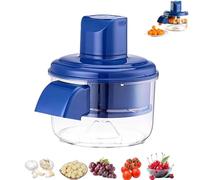 Electric Grape Peeling Machine, Automatic Small Fruit Tomato Peeler Tool, Electric Garlic Peeler Machine, One-Click Operation, Easy to Clean, for Grape Garlics And Tomato (Blue)