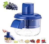 Electric Grape Peeling Machine, Soft Food - Grade Blades Electric Grape Tomato Garlics Peeling Machine, Rechargeable Commercial Smart Fruit Skin Remover Machines for Grapes, Garlics,Tomato,Cherry (A)