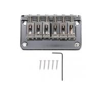 Electric Guitar Bridge 6 String 78mm Top Load Zinc Alloy Tailpiece Instrument Accessory Silver