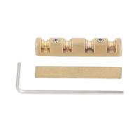 Electric Guitar Nut Replacement | 42mm Adjustable Brass Bridge Nut for ST Style Guitars | Control String Height/Fix Tuning Issues | 6 - String Compatible