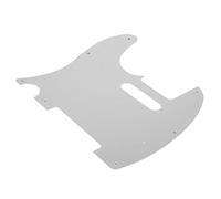 Electric Guitar Pickguard, Aluminum Alloy Scratch Proof Front Plate, High Strength Guitar Guard for Strat Style Guitars, Easy Install Custom Look Protection with Pre Drilled Holes (Argent)