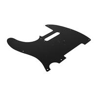 Electric Guitar Pickguard, Aluminum Alloy Scratch Proof Front Plate, High Strength Guitar Guard for Strat Style Guitars, Easy Install Custom Look Protection with Pre Drilled Holes (Noire)