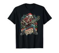 Electric Guitar Rock Christmas Music Lover T-Shirt