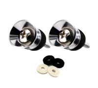 Electric Guitar Strap Locks 2pcs - Guitar End Pins Flat Head Metal Strap Of