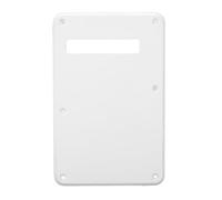 Electric Guitar Tremolo Cavity Cover | 2mm Thick Scratch Backplate for ST/SQ | Easy Install Plastic Back Plate (Blanche)