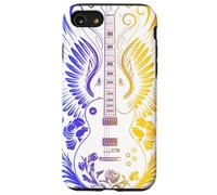 Electric Guitar with Rainbow Wings and Floral Art Festival Coque pour iPhone SE (2020) / 7/8