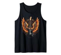 Electric Guitar with Wings Music Lover Rock and Roll Débardeur