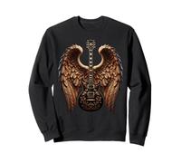 Electric Guitar with Wings Music Lover Rock and Roll Sweatshirt