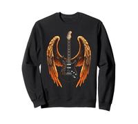 Electric Guitar with Wings Music Lover Rock and Roll Sweatshirt