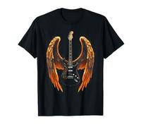 Electric Guitar with Wings Music Lover Rock and Roll T-Shirt