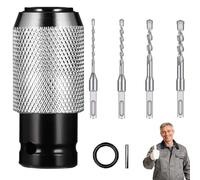 Electric Hammer To Drill Converter, Air Hammer Socket Adapter, Electric Extension Tool Kit for Rotary Adapted Tools with Impact Drill Bits Set (1SET)