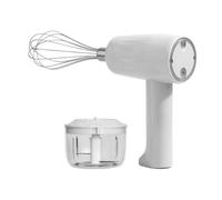 Electric Hand Mixer - Stainless Steel Beaters, 3 Speed, USB Rechargeable