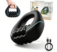 Electric Handheld Cellulite Massager, Rechargeable Deep Tissue Roller Massager with 3 Speeds, Portable Lipedema Massage Roller for Legs, Back, Neck and Shoulders Muscle Relief (Black)