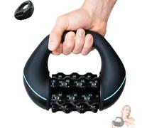 Electric Handheld Rolling Massager,electric Rolling Percussion Massager,marvixor Cellulite Roller,Ergonomic Multiple Handles, 3 Strength Levels, And 24 Massage Buttons(A)