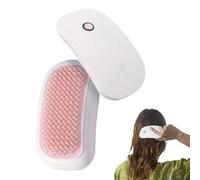 Electric Head Massager, Vibration Scalp Brush, Head Scratcher Tool, Automatic Relaxing Motion, Stress Relief Stimulation, 3-Pack White, Spa Home Offices, 11.5x6.5x3.5cm White Pink Black