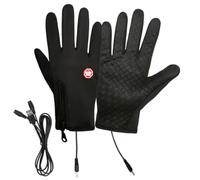 Electric Heated Gloves - Rechargeable Warm Gloves ¦ Warm Fingerless Glove with Function, Waterproof Winter Gauntlets with Windproof Layer, Electric Heat Gauntlets, Insulated Mittens for Snow