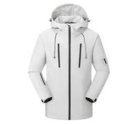 Electric Heated Zip Up Hoodie Jackets for Outdoor Sports Unisex USB Powered 3 Heat Setting Windproof Heating Outerwear Couples' Smart Usb Heated Hooded Usb-powered Heated Cotton Coat for Couples Usb