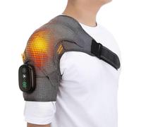 Electric Heating Vibration Massage Shoulder Brace Support Belt Therapy for Arthritis Joint Injury Pain Relief Free Shipping
