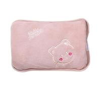 Electric Hot Water Bottle with Soft Short Velvet Cover, 27x19x4cm Rechargeable Hand Warmer for Period Cramps, Muscles, Neck, Legs, Waist, Belly, 500W