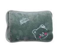 Electric Hot Water Bottle with Soft Short Velvet Cover, 27x19x4cm Rechargeable Hand Warmer for Period Cramps, Muscles, Neck, Legs, Waist, Belly, 500W