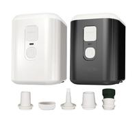 Electric Inflation Device, Fast Efficient Air Pump, Portable Lightweight Design for Mattress, Sports, Outdoor, Car, Balloon, Camping, Pool Floats, Kitchen Vacuum Bag, Black and White