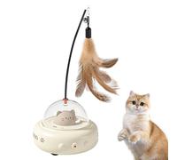 Electric Interactive Cat Toy - 4.53x4.33x11.02in featherPet Toy, Teaser Wand, Long Lasting Rechargeable Sensing Device | Automatic Plaything for Training Indoor Exercise Fun Activity, Kittens Cats
