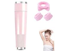 Electric Intimate Hair Trimmer, Waterproof 2-in-1 Bikini Trimmer for Women, Rechargeable Portable Womens Electric Body Hair Razor Shaver for Pubic Hair, Legs, Underarms & Face (Pink)