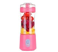 Electric Juicer Portable Mini Juicing Cup Home Blending Cup Fruit Juicer Green (Pink)