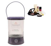 Electric Makeup Brush Cleaner Dryer 1200mAh Cordless IPX65 Water Resistant 2 Modes Automatic Cosmetic Brush Cleaning Machine (Purple)