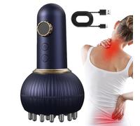 Electric Meridian Brush - Gua Sha Full Body Massager Tool | Shoulder Neck Back Abdomen Slimming Anti-cellulite | Vibration Heat Device