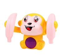 Electric Monkey Toy - ABS 13x8x9cm | Flipping Dancing Monkey, Musical Rolling Toy | Voice-Control Talking 360° Tumbling Monkeys Gift for Fun Play Interactive