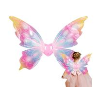 Electric Moving Butterfly Wings - 75 x 53 x 8 cm Princess Cosplay Dress Up Wings - Glimmering and Enchanting Glowing Butterfly Angel Pratical and Thoughtful Moving Wing For Christmas Party Costume