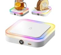 Electric Mug Warmer, Coffee Heater Pad, Smart Liquid Toaster Plate with Settings, Waterproof Glass, Heating with Variable Feature, Beverage Hardware with USB Style, Tea Warmer for Office Dorm