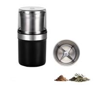 Electric Multi-Use Cup Grinder, Coffee Bean Grinder, Salt and Pepper Grinder Set, Large Capacity Stainless Steel, Detachable Cup, Easy Clean (Us/Eu Plug) (Four blade)