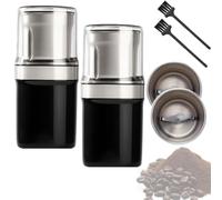 Electric Multi-Use Cup Grinder - Large Capacity Stainless Steel, KYD's Choice Electric Multi-Use Cup Grinder, Dual-Layer Lid, Detachable & Washable (2 Pcs)