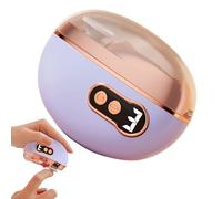 Electric Nail Clipper 3-Speed LED Light - Smart Nail Trimmer for Safe Grooming | Rechargeable Cordless Device with Built-In Nails Clippings Collector for Kids Adults Seniors Home Office Travel