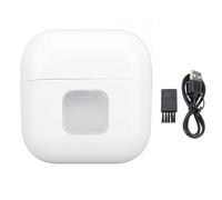 Electric Nail Clipper, Electric Fingernail Trimmer with LED Light, 2 Speed Rechargeable Nail Cutter with Safety Guard, USB Charging for Home and Travel Use (Blanche)