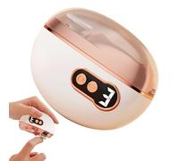Electric Nail Clipper, Grooming Balm Aid, 3 Speed LED Light Cutter with Safety, Smart Trimmer Cosmetic Tool with Comfort, Modern Beauty Design Style, Accessory for Kids Adults Men 3.35x2.68x1.3 inches