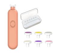 Electric Nail Clipper, Led Light, 360° Rotating File, Safe Baby Trimmer, Quiet Motor, 6 têtes de meulage, Whisper-Quiet Nail Trimming, Made of Abs Material, 5,2 x 1,02 x 1,18in