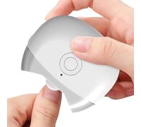 Electric Nail Clipper - Rechargeable Fingernail Trimmer, Automatic Grinding Tool with Integrated LED Light, Silent Personal Care Grooming, Manicure Set, Travel Sized Device for Children Adults