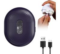 Electric nail clippers, 2 in 1 portable, with light, silent, electric file, USB charging, suitable for nail care for adults and children