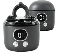 Electric Nail Clippers For Seniors | LED Light Low Noise Fingernail Cutter With Magnifier & Case | Rechargeable Automatic Trimmer/Polisher For Kids Adults Seniors