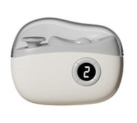 Electric Nail Clippers, USB Fingernail Trimmer, Rechargeable Grooming Tool, LED Light Feature, Built-In Scraps Storage, Ideal for Elderly Baby Travel, 3.35x2.6x1.26 inches
