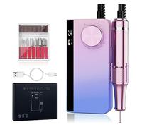 Electric Nail Drill, 35000 RPM Rechargeable Manicure Machine With Pause Mode Sander For Nails Gel Polish Salon Equipment For Training And Home Use(Pink)