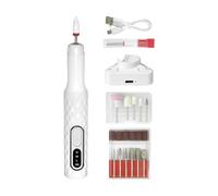 Electric Nail Drill Machine | Electric File Set for Acrylic Gel Nails - 15000 RPM Manicure Pedicure Grooming Tool with 3 Adjustable Speed for Grinding Polishing Shaping